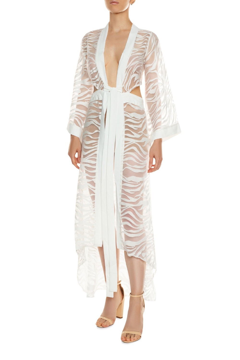 Sevilla Transparent Kimono White Dress