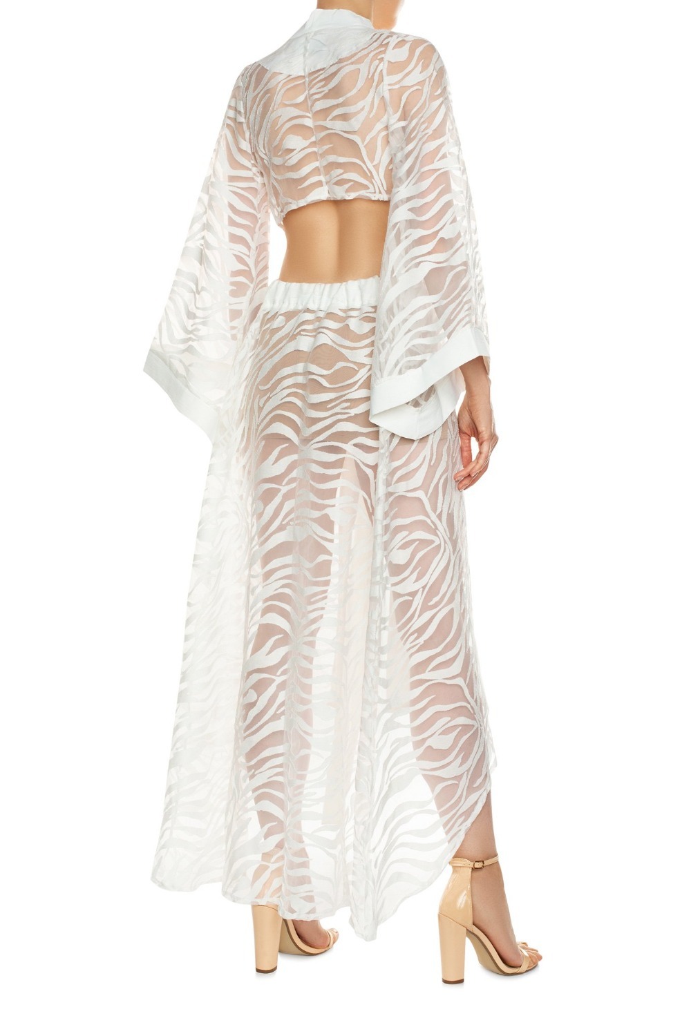 Sevilla Transparent Kimono White Dress