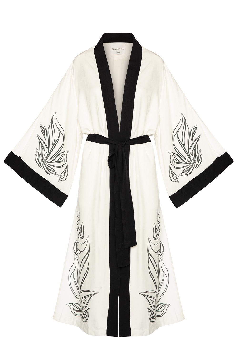 Lina White Linen Kimono