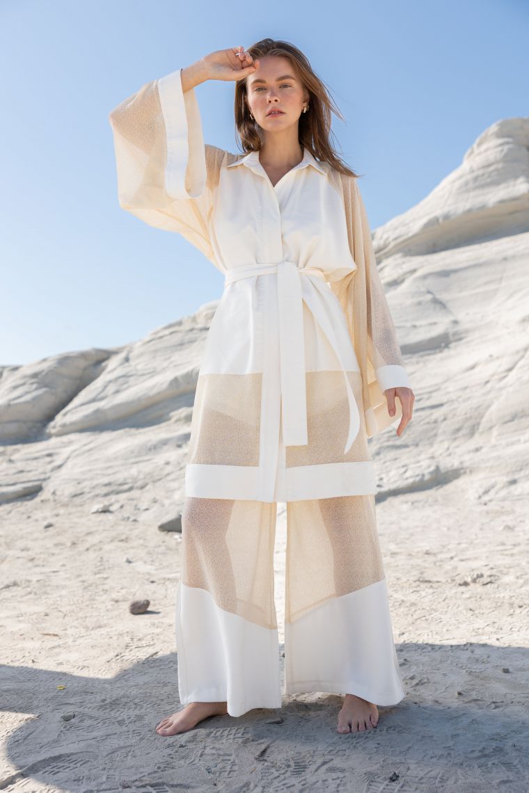 Beyaz-keten-gomlek-kimono-pantolon-takim